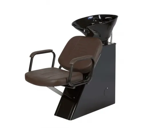 Парикмахерская мойка ЕЛЕНА с креслом БРИЗ с пластиковой глубокой раковиной