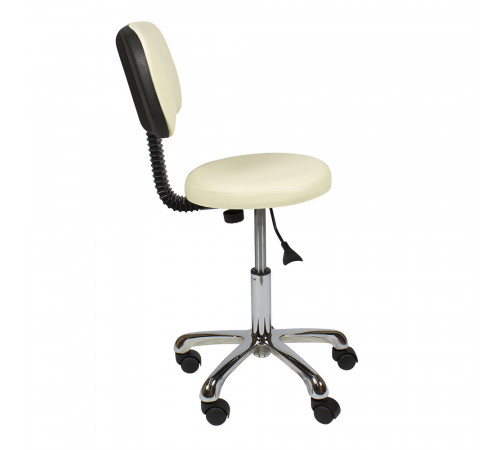 Стул мастера АСТЕК низкий со спинкой хром