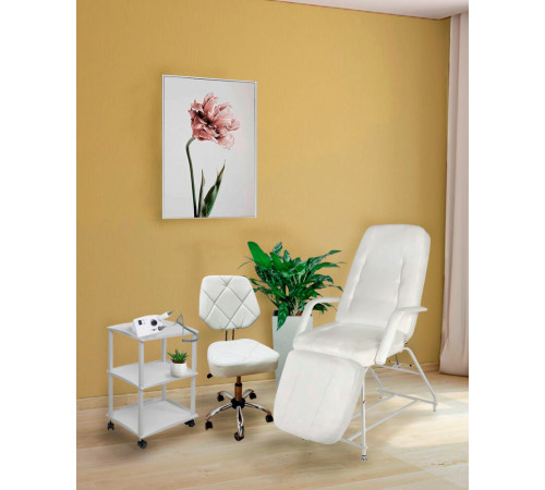 Стул мастера «Грэй» на металлическом каркасе (большой Ф50 см) хром