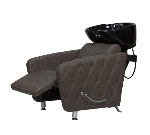 Парикмахерская мойка МД-123 с регулировкой ножной части, прострочкой и утяжкой