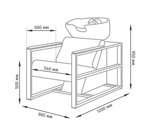 Парикмахерская мойка Дуглас