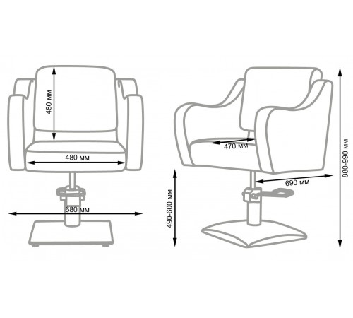 Парикмахерское кресло МД-24