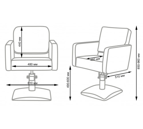 Парикмахерское кресло Одри