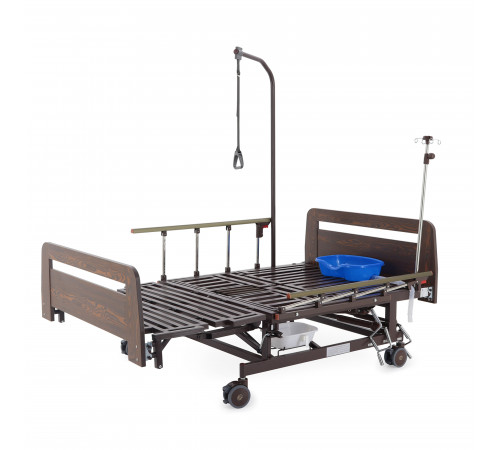 Кровать механическая Е-45А (ММ-5128Н-02) с боковым переворачиванием, туалетным устройством и функцией «кардиокресло»