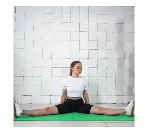 Коврик гимнастический рулонный однотонный 180*60*1 см ЗЕЛЕНЫЙ