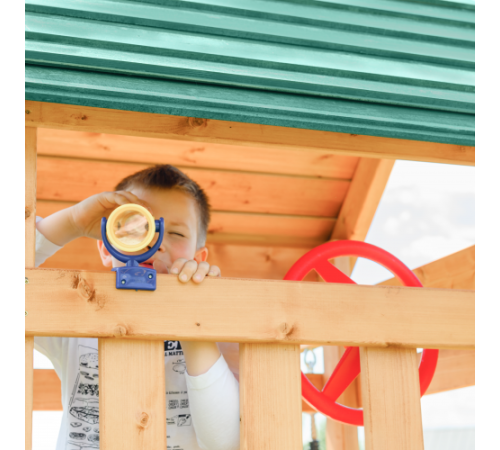 Детский игровой комплекс UNIX Kids (6 in 1) Dark Green