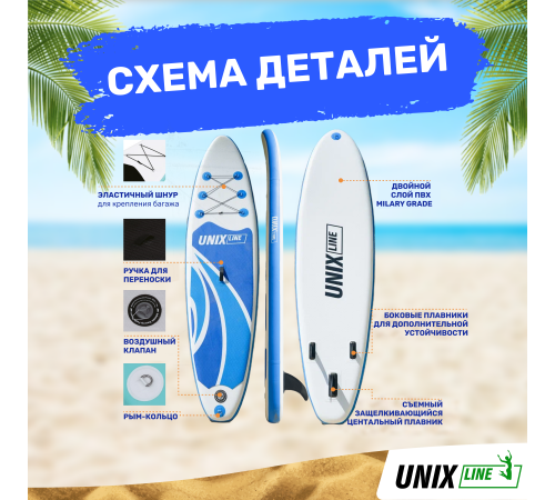 SUP-борд UNIX Line Big Wave (300 cm)