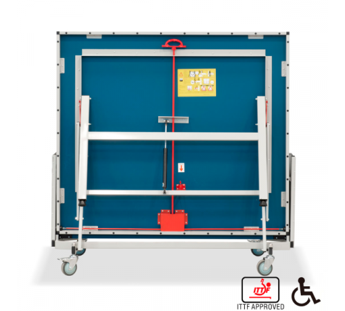 Теннисный стол складной для помещений "K-2023 ITTF Indoor" (274 Х 152.5 Х 76 см ) с сеткой