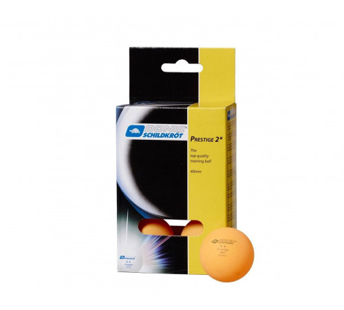 Мячики для н/тенниса DONIC PRESTIGE 2, 6 штук, оранжевый