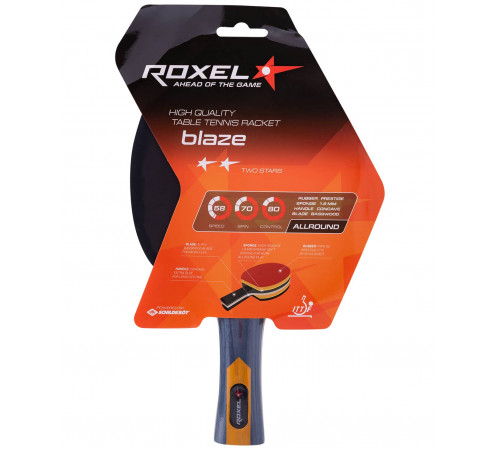 Ракетка для настольного тенниса 2* Blaze, коническая