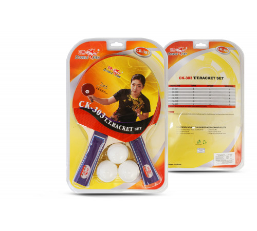 Набор для н/т Double Fish 2 ракетки и 3 мяча (303)