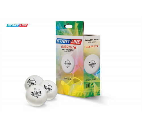 Мячи Start line Club Select 1* New (6 шт, бел.)